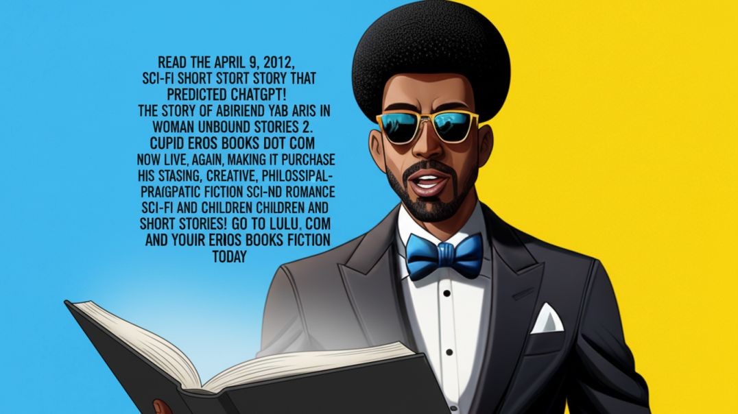 BLACK MAN Read the story that predicted chatgpt SPLIT BACKGROUND